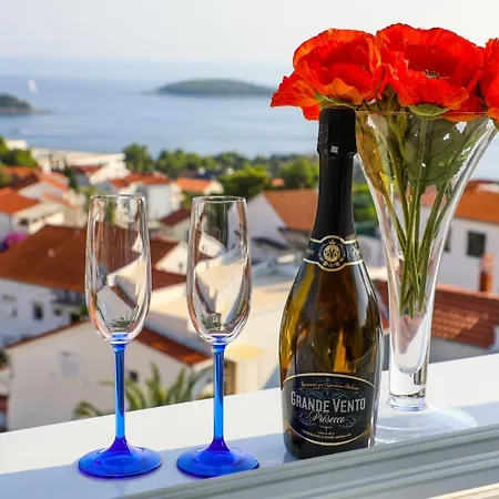 شقة Stella Maris Penthouse Hvar - Panoramic Sea View & Parking هفار